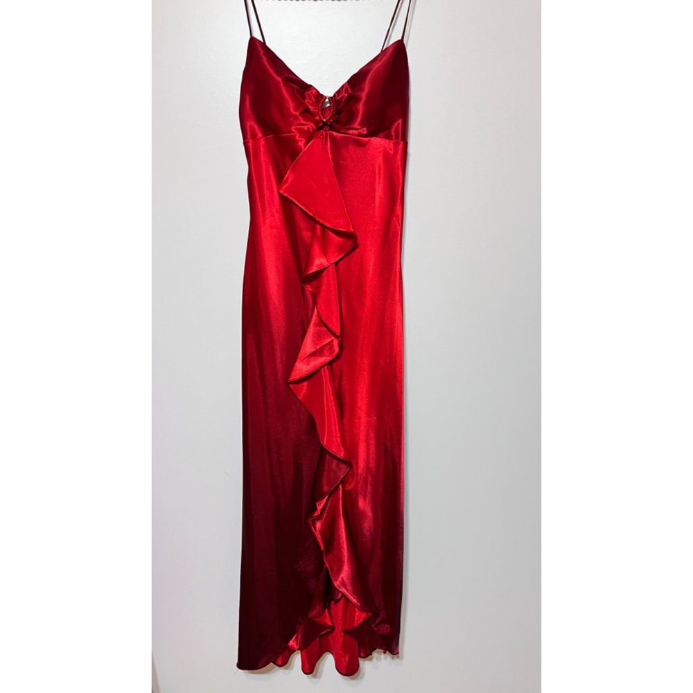 Masquerade Red Floor-Length Dress